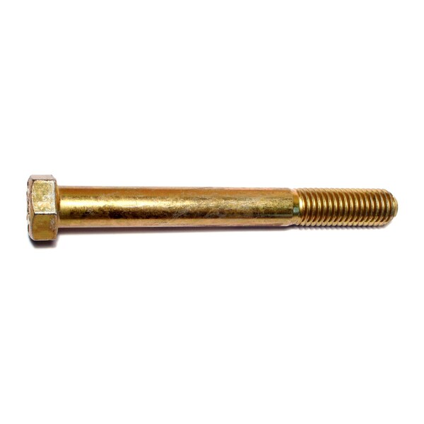 Midwest Fastener Grade 8, 9/16"-12 Hex Head Cap Screw, Zinc Yellow Steel, 5 in L, 10 PK 00743 - main